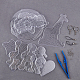 Sunnyclue fusible perlas tableros de clavijas forma de animal transparente tableros de clavijas de plástico bandeja artesanal pinzas y llaveros y anillos de salto para niños cuentas artesanales de diy DIY-SC0010-76-6