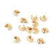 Brass Crimp Beads Covers KK-P219-05A-G02-3
