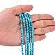 Chapelets de perles en turquoise synthétique TURQ-G106-4mm-02F-4