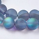 Chapelets de perles en pierre de lune synthétique G-E468-G02-8mm-3