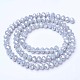 Electroplate Glass Beads Strands EGLA-A034-P2mm-B11-2