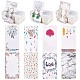 SUNNYCLUE Earrings Display Cards Earring Holder Cards 9x5cm/3.5x2inch Displaying Paper Cards White Earring Card Bulk Hanging Earring Cards for Display Selling Packaging Jewelry Making DIY Supplies CDIS-SC0001-06-1