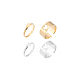 Unicraftale 4 шт. 4 стильных парных кольца в форме сердца RJEW-UN0001-17-6