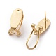 Brass Stud Earring Findings X-KK-Q735-141G-1