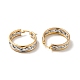 Two Tone Hollow Braided 304 Stainless Steel Hoop Earrings for Women EJEW-I272-02GP-2