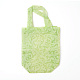 環境に優しい再利用可能なエコバッグ  不織布ショッピングバッグ  黄緑  20.5x9.7x22cm ABAG-L004-R01-3
