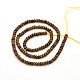 Faceted Rondelle Natural Bamboo Leaf Agate Beads Strands G-E302-008-4mm-2