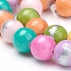 Chapelets de perles de jade naturel G-G833-6mm-14-3