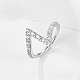 925 перстень из стерлингового серебра с паве из кубических цирконий HQ6216-4-1