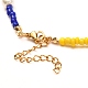 Glassamen & Glasperlen Perlenkette für Mädchen Frauen NJEW-TA00007-5