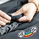 Hobbiesay 6 pz 3 stili tema arcobaleno panno per ricamo computerizzato stirare / cucire sulle toppe DIY-HY0001-47-7