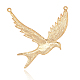 Golden Alloy Enamel Bird Big Pendants ENAM-J092-05G-2