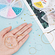 Kit per realizzare orecchini con bracciale con perline di vetro in 7 colore di Arricraft DIY-AR0002-48-3