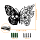 Nbeads бабочка металлический настенный декор HJEW-WH0067-161-2