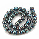 Chapelets de perles en hématite synthétique sans magnétiques G-T065-10mm-01B-2