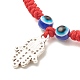Ensemble de bracelets de perles tressées en résine mauvais œil de style 6pcs 6 BJEW-JB08340-7