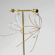 Benecreat alambre de cobre texturizado de alambre de oro trenzado grabado de 20 calibre / 0.8 mm para hacer anillos CWIR-WH0004-01G-01-6