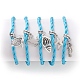 (vendita in fabbrica di feste di gioielli) set di braccialetti con ciondoli BJEW-JB04861-3