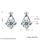 Exquisite 925 Sterling Silver Cubic Zirconia Stud Earrings EJEW-BB20048-7