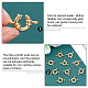 SUPERFINDINGS 15 Sets Brass Spring Ring Clasps with Hanger Links 18K Gold Plated Round Close Ring Clasp Findings 11.5mm Jewelry Connector Clasp for DIY Necklaces Anklets Jewelry Making KK-FH0003-06-3