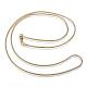 304 Stainless Steel Snake Chain Necklaces NJEW-D285-03G-1