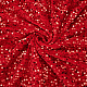 ストレッチスパンコールポリエステル生地  ドレスパフォーマンスステージ用  長方形  暗赤色  125~150x0.5cm DIY-WH0502-50B-7