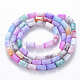 Opaque Baking Painted Crackle Glass Beads Strands X-EGLA-T008-18I-2
