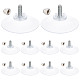 GORGECRAFT 12PCS License Plate Suction Cups Hooks Clear 52Mm Diameter Strong Suctions Cup Holders Bathroom Kitchen Shelf Accessories with Iron M6 Cap Nut for Shade Cloth Acrylic Plate FIND-GF0003-39A-1