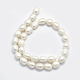 Fili di perle di perle d'acqua dolce coltivate naturali PEAR-I003-02-2