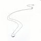 925 подвесные стерлингового серебра ожерелья NJEW-F246-02P-1