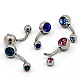 Fashionable 304 Stainless Steel Belly Rings AJEW-J004-M-1