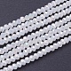 Electroplate Glass Beads Strands X-EGLA-R048-3mm-36-1