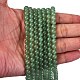 Естественный зеленый авантюрин круглый шарик нити G-P070-37-6mm-3
