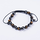 Bracelets réglables de perles tressées avec cordon en nylon BJEW-F308-51B-1