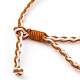 Bracelets tressés réglables en corde de nylon bicolore BJEW-JB05850-02-3