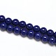 Dyed Lapis Lazuli Round Beads Strands G-N0139-01-4mm-1