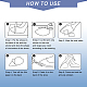 CHGCRAFT 8Pcs 2 Style Shoe Sole Repair FIND-CA0006-84-7