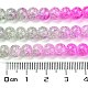 Chapelets de perles en verre craquelé peints à la bombe DGLA-C002-6mm-08-5