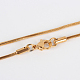 304 Halskette aus Edelstahl STAS-P045-19G-1