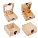 2 pieza 2 estilos caja de madera de pino CON-SZ0001-07-1