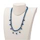 Colliers avec perles en verre à la mode NJEW-JN01783-05-4
