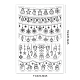 GLOBLELAND Christmas Lace Clear Stamps Christmas Tree Socks Snowman Snowflake Lace Silicone Clear Stamp Seals for Cards Making DIY Scrapbooking Photo Journal Album Decoration DIY-WH0167-56-1046-6