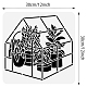 Plantilla de patrón de invernadero benecreat DIY-WH0418-0015-2