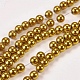 Electroplate Non-magnetic Synthetic Hematite Beads Strands X-G-J169A-4mm-04-1
