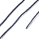 ラウンドワックスポリエステル糸ストリング  マイクロマクラメコード  ツイストコード  革縫い用  ミッドナイトブルー  0.8mm  約54.68ヤード（50m）/ロール YC-D004-02E-055-3