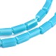 Faceted Rectangle Glass Beads Strands GLAA-J065-B05-1