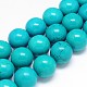 Fili di perle rotonde di magnesite naturale TURQ-E022-38B-25mm-1
