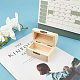 Unfinished Pine Wood Jewelry Box CON-WH0072-10-5