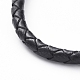 Braided Leather Bracelets Making BJEW-JB04814-01-2