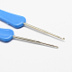 プラスチック製のハンドル鉄かぎ針編みのフック針  コーンフラワーブルー  ピン：3.0~4.0mm  160x17x5mm TOOL-R038C-01-3
